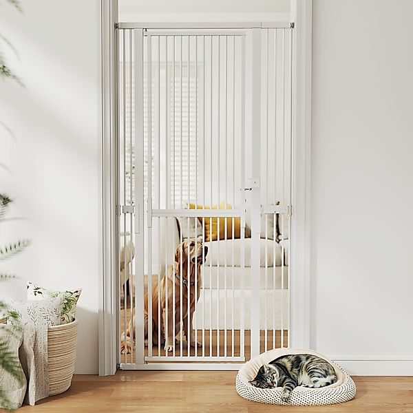 PawHut Extra hohes Sicherheitsgitter für Hunde und Katzen 180 cm, verstellb günstig online kaufen