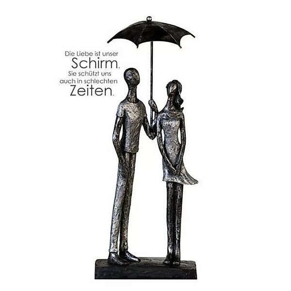 Skulptur Umbrella | 360 x 140 mm | Dekoideen Wohnzimmer günstig online kaufen