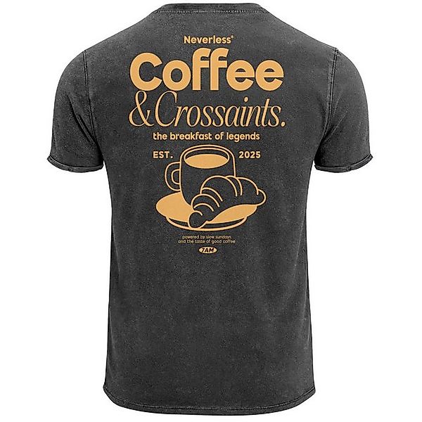 Neverless Print-Shirt Herren Vintage T-Shirt Backprint Printshirt Baumwolle günstig online kaufen