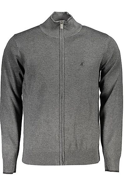 U.S. GRAND POLO Strickpullover Grau Herren Strickjacke mit Stickerei und Re günstig online kaufen