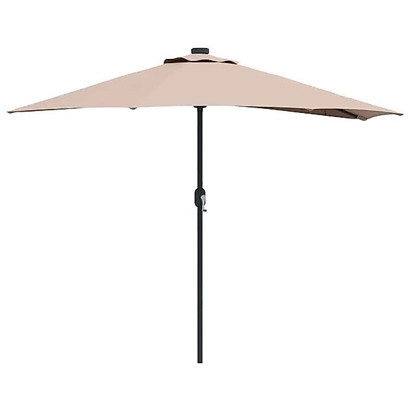 vidaXL Gartenparasol Taupe 294 x 150 x 224 cm Stoff 42003270 günstig online kaufen