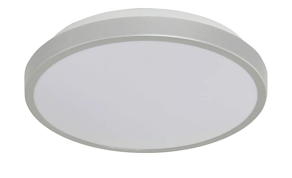 LED-Bad-Deckenleuchte, 1-fammig, chrom-matt - silber - 6,7 cm - Lampen & Le günstig online kaufen