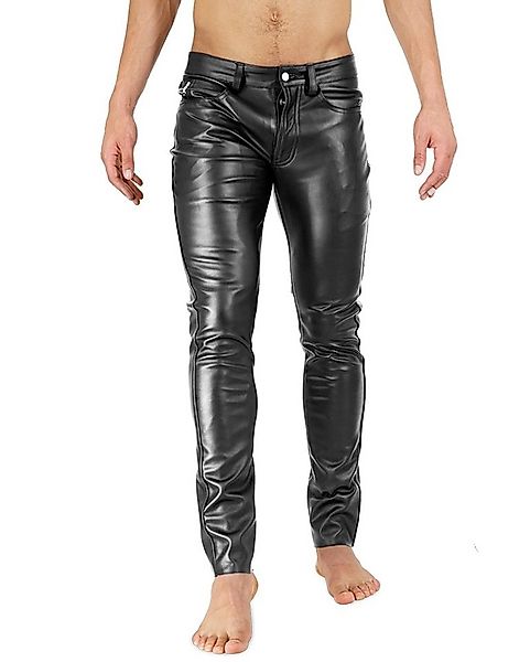 BOCKLE Lederhose Bockle® Super Skinny Faux Button Kunstlederhise Stretch Le günstig online kaufen