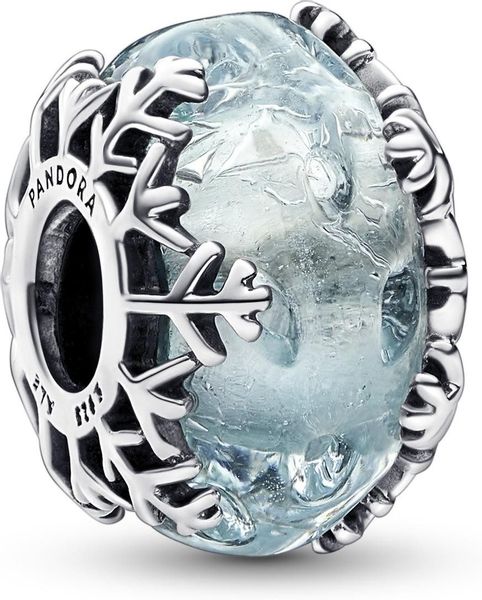 Pandora Bead Silber Charm Winterblaue Schneeflocke günstig online kaufen