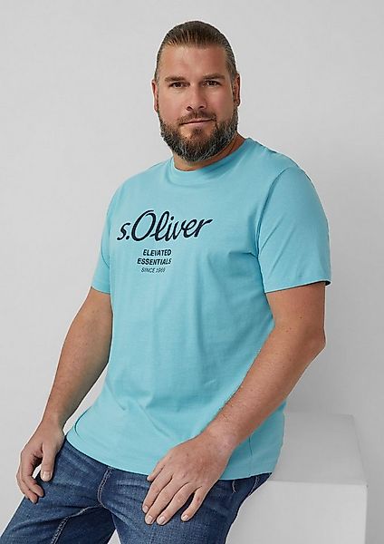 s.Oliver Kurzarmshirt T-Shirt Baumwoll-T-Shirt mit Logo-Print günstig online kaufen
