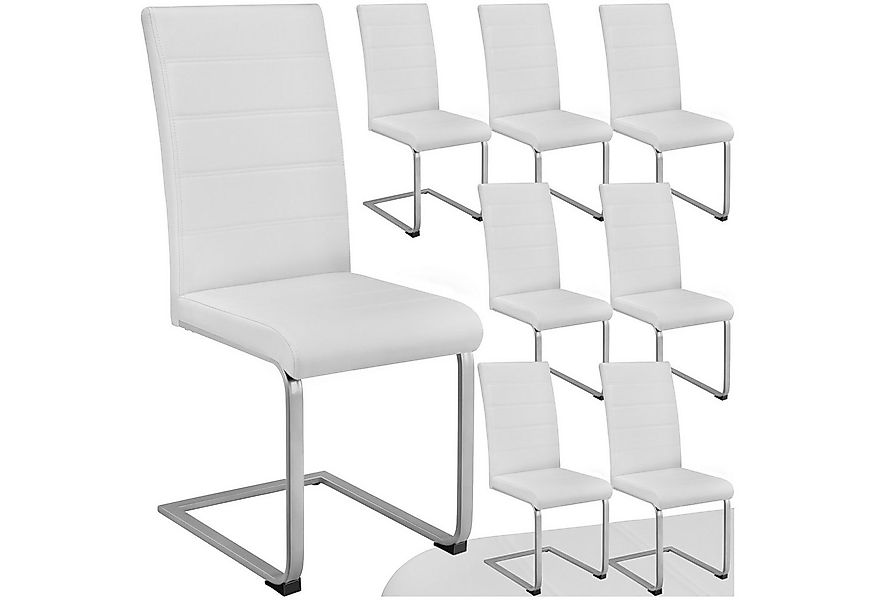 tectake Esszimmerstuhl Schwingstühle, gepolstert mit Kunstlederbezug, 41 x günstig online kaufen