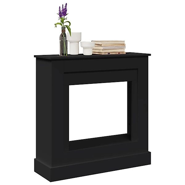 vidaXL Kaminumbauschrank Kaminumrandung Schwarz 90x30x90 cm günstig online kaufen