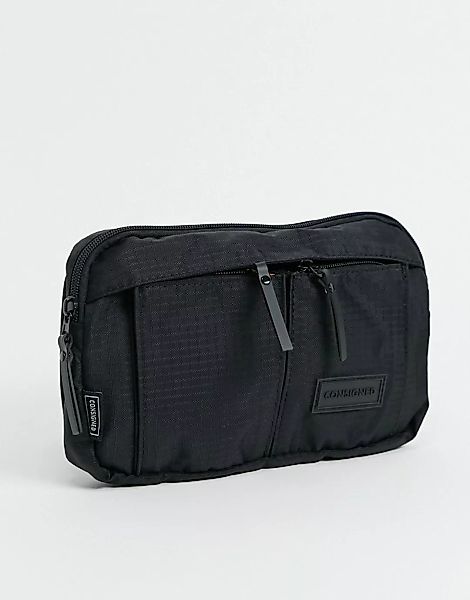 Consigned – Umhängetasche mit zwei Taschen-Schwarz günstig online kaufen