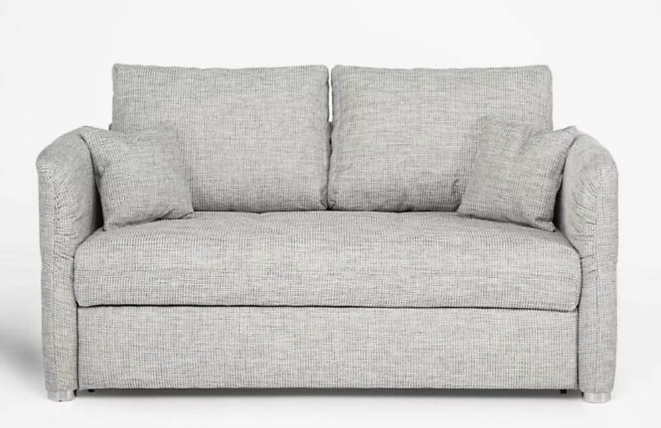 Bettsofa Schlafsofa 140x200 cm Grau LUCA günstig online kaufen