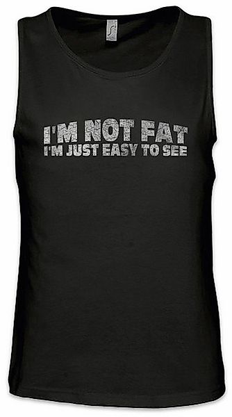 Urban Backwoods Tanktop I'm Not Fat I'm Just Easy To See Ärmelloses T-Shirt günstig online kaufen