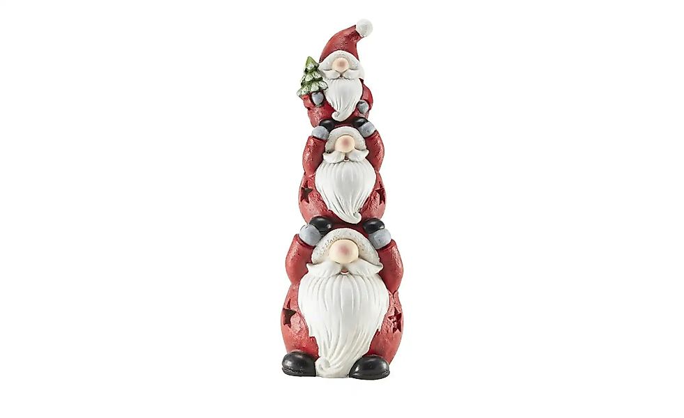 HOME STORY LED Figur 3 Weihnachtsmänner   ¦ rot ¦ Magnesia ¦ Maße (cm): B: günstig online kaufen