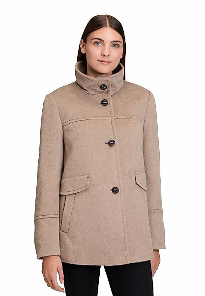 Gil Bret Wolljacke ohne Kapuze mit Stehkragen und Knopfleiste günstig online kaufen