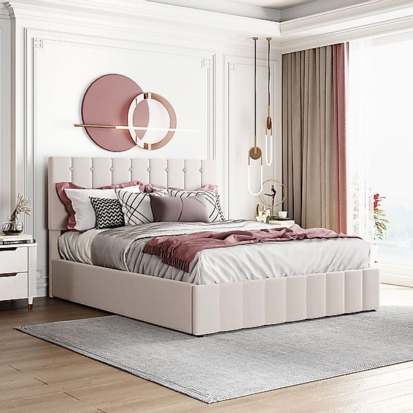 STILVORA Polsterbett 140×200 Bettgestell mit Matratze,verstellbares günstig online kaufen