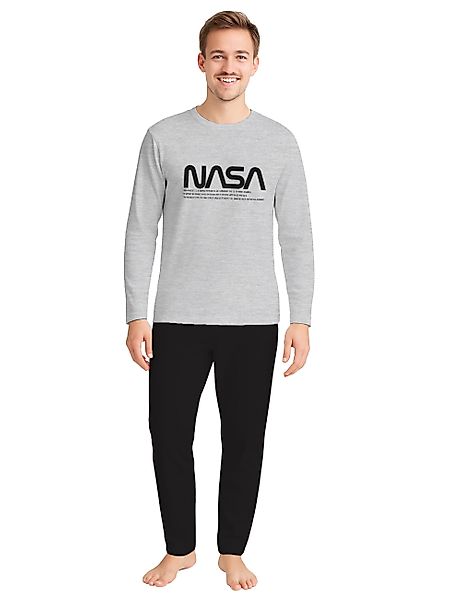United Labels® Schlafanzug NASA - Logo günstig online kaufen