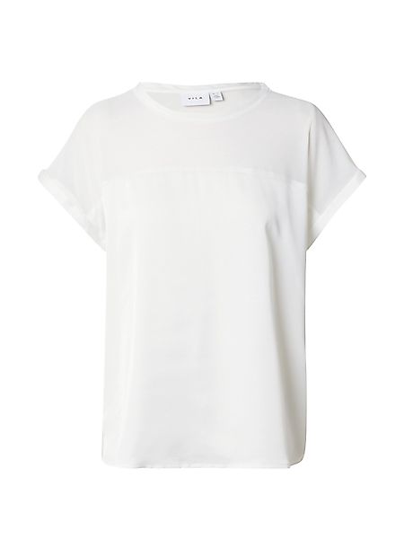 Vila Blusenshirt glänzendes Mesh-Oberteil Rundhals VIELLETTE günstig online kaufen