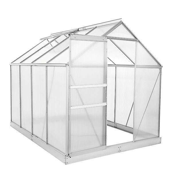 Zelsius Gewächshaus Aluminium Gewächshaus mit Fundament, günstig online kaufen