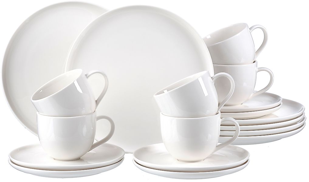 Ritzenhoff & Breker Kaffeeservice Skagen weiß Porzellan 18 tlg. günstig online kaufen