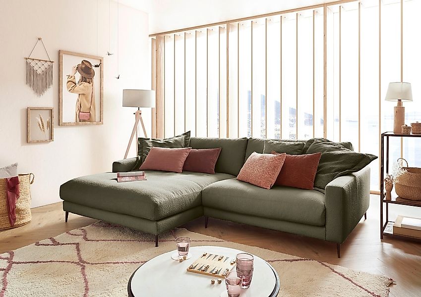 INOSIGN Ecksofa »Downtown, B/T/H: 272/190/84 cm L-Form«, weicher Sitzkomfor günstig online kaufen