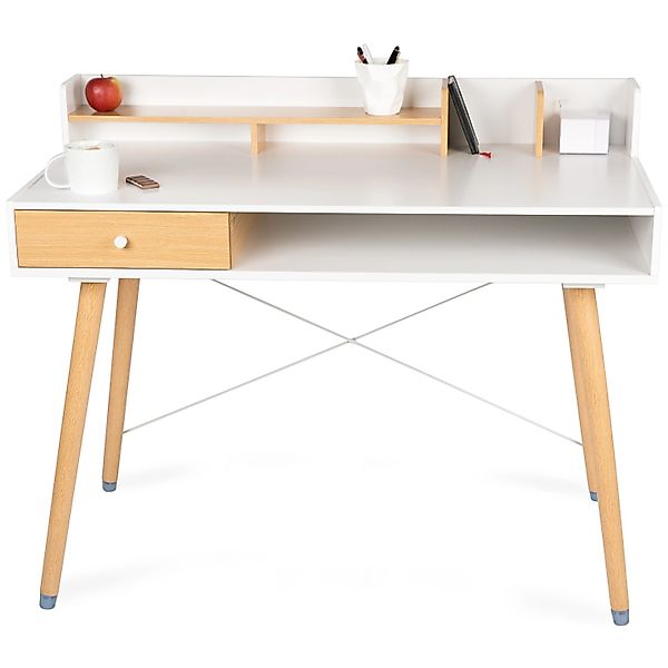 WONDERMAKE Schreibtisch Design Computertisch PC-Tisch Bürotisch Holz Schubl günstig online kaufen