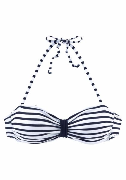 Venice Beach Bandeau-Bikini-Top "Summer" mit kontrastfarbener Schlaufe günstig online kaufen