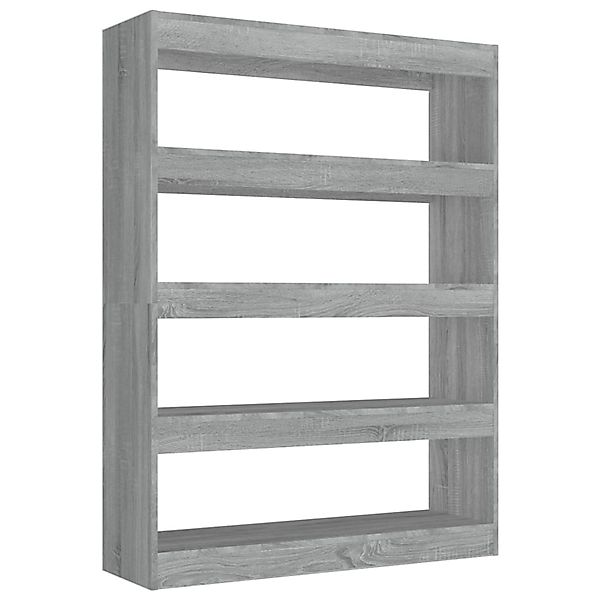 vidaXL Bücherregal Bücherregal/Raumteiler Grau Sonoma 100x30x135 günstig online kaufen