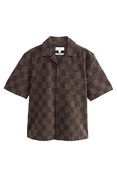 Next Kurzarmhemd Kariertes Relaxed Fit Kurzarmhemd günstig online kaufen