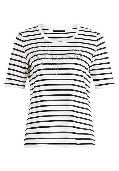 Betty Barclay Kurzarmshirt "Betty Barclay Damen Ringelshirt mit Schmuckstei günstig online kaufen