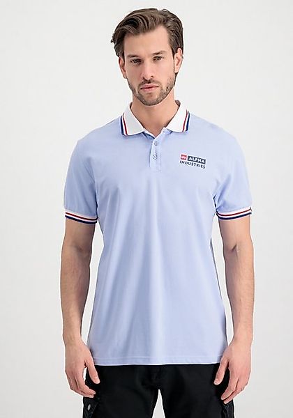 Alpha Industries  T-Shirts & Poloshirts Contrast Polo - light blue günstig online kaufen