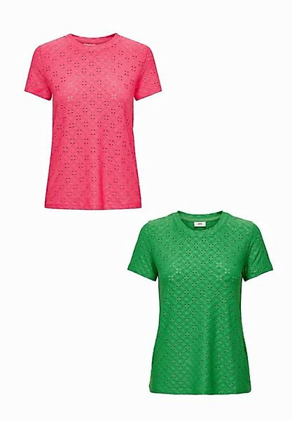 JACQUELINE de YONG T-Shirt Shirt 2er-Set Kurzarm Rundhals T-Shirt (2-tlg) 7 günstig online kaufen