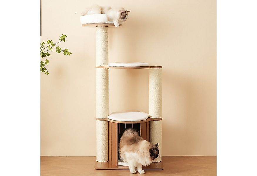HAUSS SPOLE Kratzbaum Katzenbaum,herausnehmbare Matten und Kippschutz,Wasse günstig online kaufen