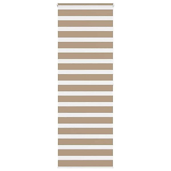 vidaXL Doppelrollo Sandbraun 80x200 cm Stoffbreite 75,9 cm Polyester 401456 günstig online kaufen