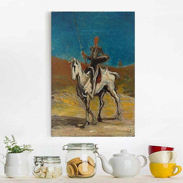 Leinwandbild Kunstdruck - Hochformat Honoré Daumier - Don Quixote günstig online kaufen