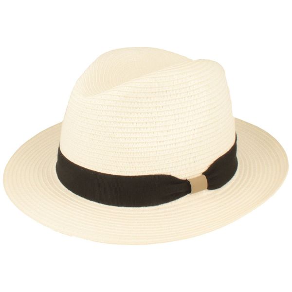 Breiter Strohhut Bogart Kofferhut mit UV günstig online kaufen
