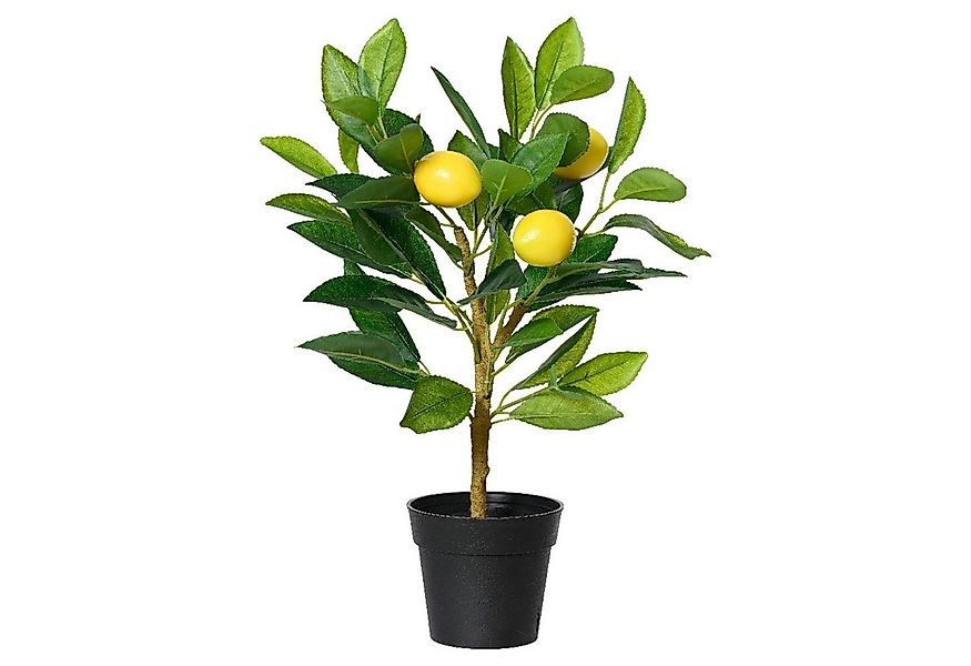 Kunstbaum CITRON, Gelb, Grün, Kunststoff, Naturgetreu, Zitronenbaum, Kaemin günstig online kaufen