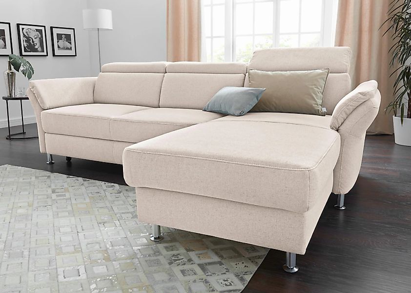 sit&more Ecksofa "Avignon L-Form" Kopfteilverstellung, wahlweise mit Bettfu günstig online kaufen