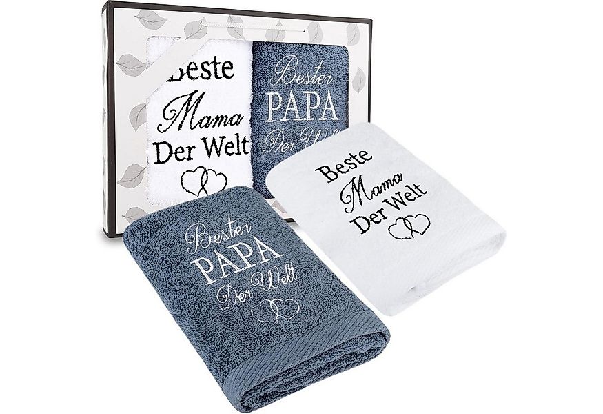 LuxusKollektion Badaccessoire-Set Handtuch 35x75cm Geschenk Geburtstag Mama günstig online kaufen