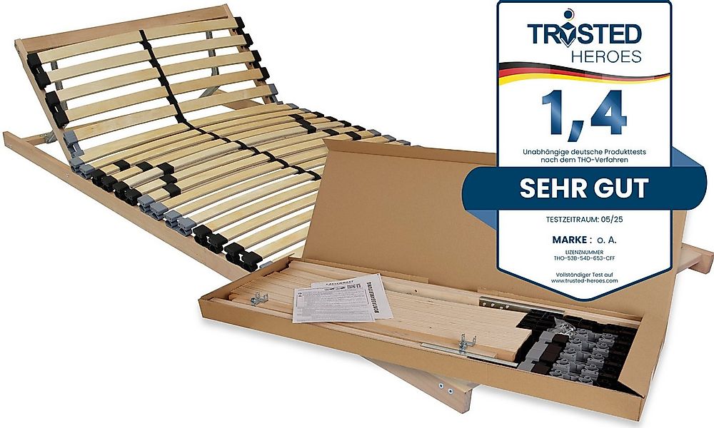 Lattenrost Easy 4 all BeCo 80x200 mit verstellbarem Kopfteil, Beco, 28 Leis günstig online kaufen