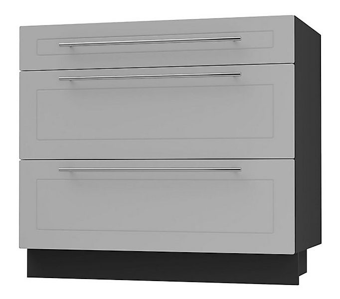 Feldmann-Wohnen Auszugsunterschrank Kvantum (3 Schubladen mit Teilauszug, S günstig online kaufen