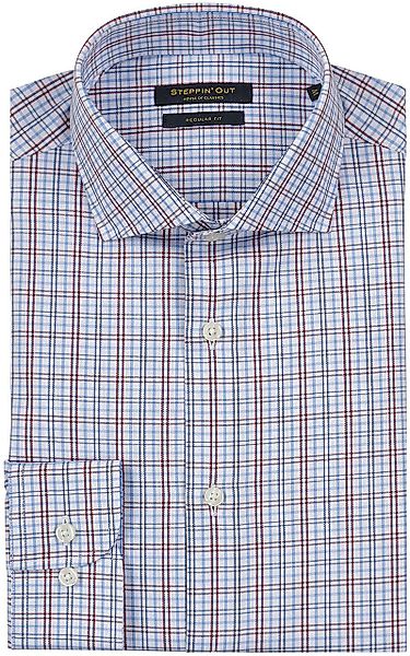 Steppin' Out Hemd Karos Blau Rot - Größe XL günstig online kaufen