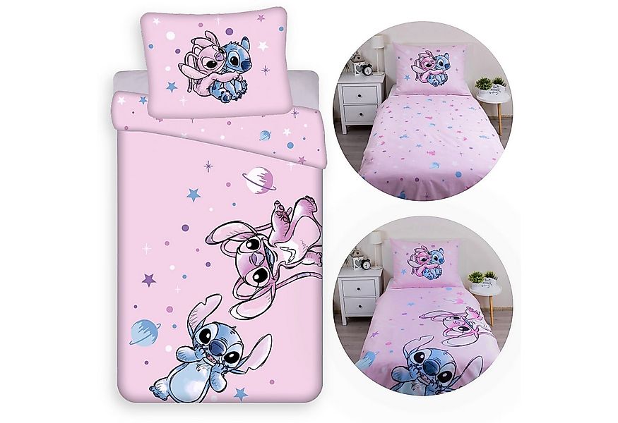 Sarcia.eu Kinderbettwäsche DISNEY Stitch Bettwäsche Rosa, 140x200+70x90 cm günstig online kaufen