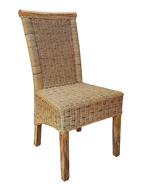 Amagohome Rattanstuhl Rattanstuhl Esszimmerstühle tabacco Perth günstig online kaufen