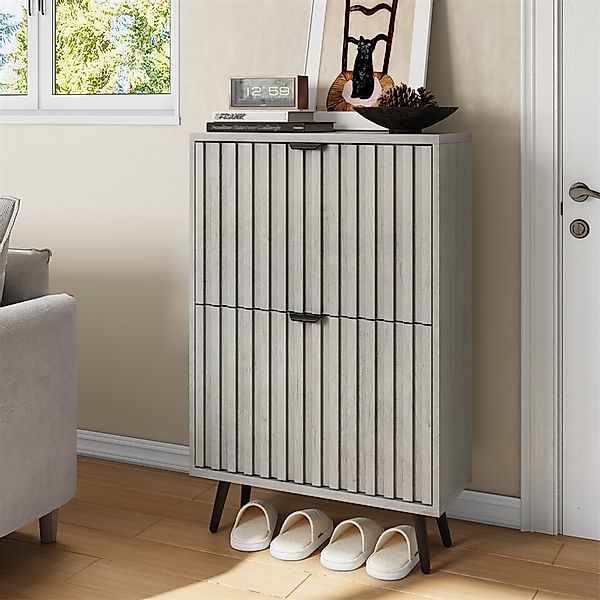 REDOM Schuhschrank Vielseitiger Kipp-Schuhschrank (mit 2 günstig online kaufen
