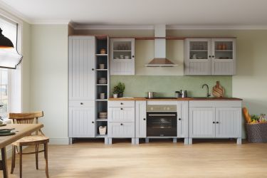 Home affaire Spülenschrank "Alby2" Mit Metallgriffen, Breite 100 cm günstig online kaufen