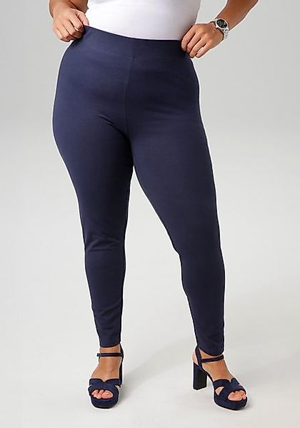 Aniston PLUS Leggings aus elastischer Single Jersey-Qualität - NEUE KOLLEKT günstig online kaufen