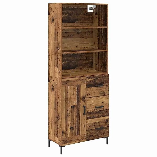 vidaXL Highboard Altholz 69,5 x 34 x 180 cm Holzwerkstoff 3415620 günstig online kaufen