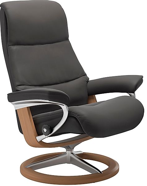 Stressless® Relaxsessel »View« Set, Relaxsessel mit Hocker, mit Signature B günstig online kaufen