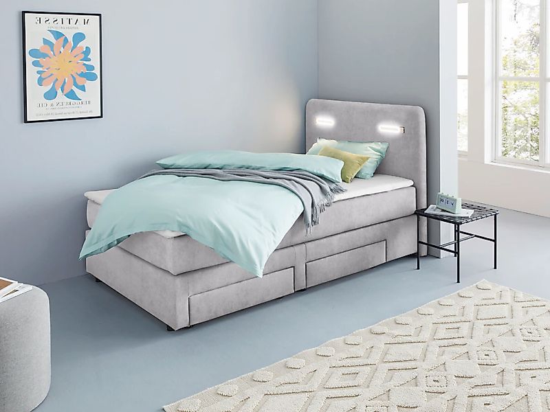 Home affaire "Luan" Schubkästen, LED-Beleuchtung und Topper, in Breite 120 günstig online kaufen