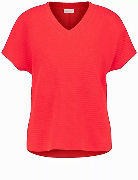 GERRY WEBER Kurzarmshirt Kurzarmshirt in Waffeloptik günstig online kaufen