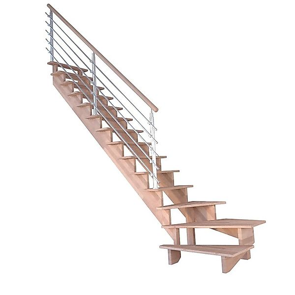 Treppe Lindos Pro Buche Gew. L 100 cm Design-Geländer-Edelstahl FSC® günstig online kaufen
