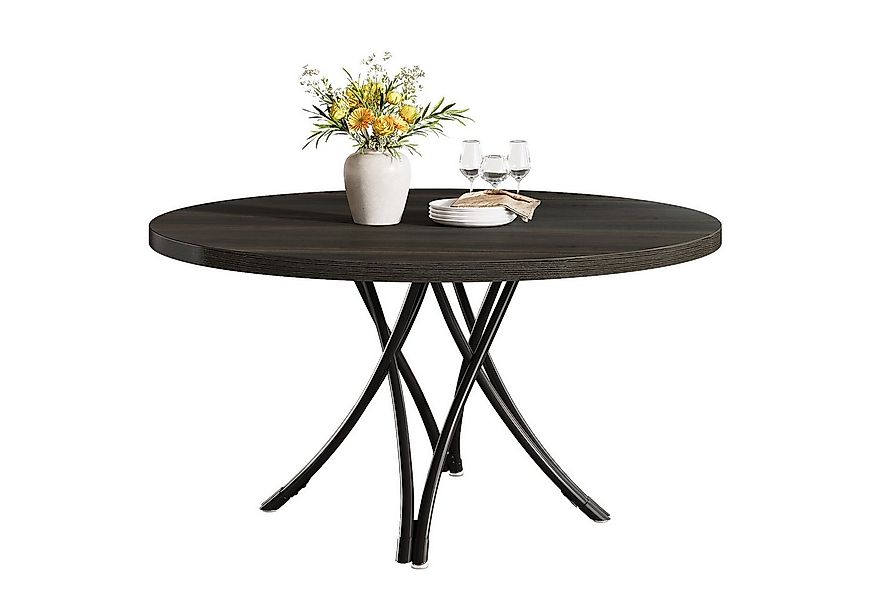 Tribesigns Esstisch 120 cm Runder Küchentisch für 4, moderner Holz-Esszimme günstig online kaufen